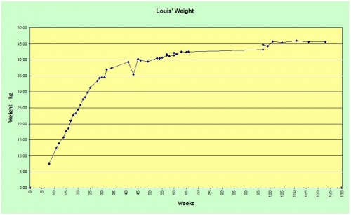 Louis' Weight Chart